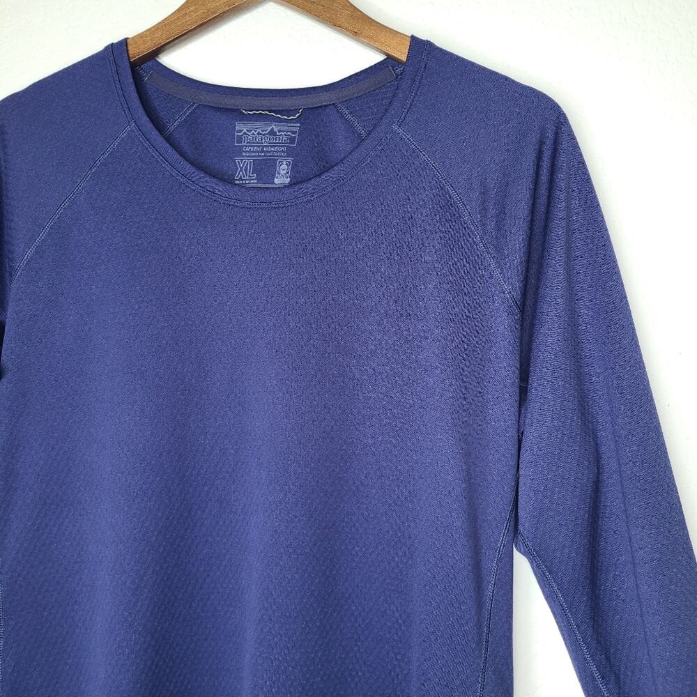 Patagonia Capilene Midweight Men's Blue Long Sleeve Base Layer XL